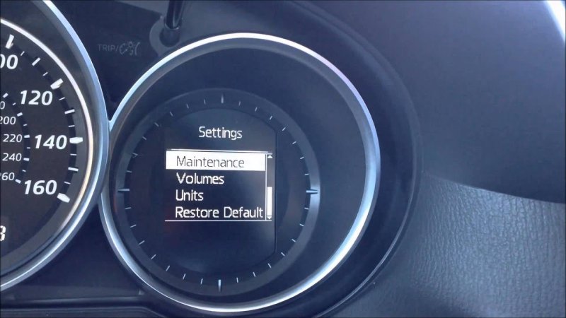 Как делать сброс сервисного интервала для Mazda CX-5