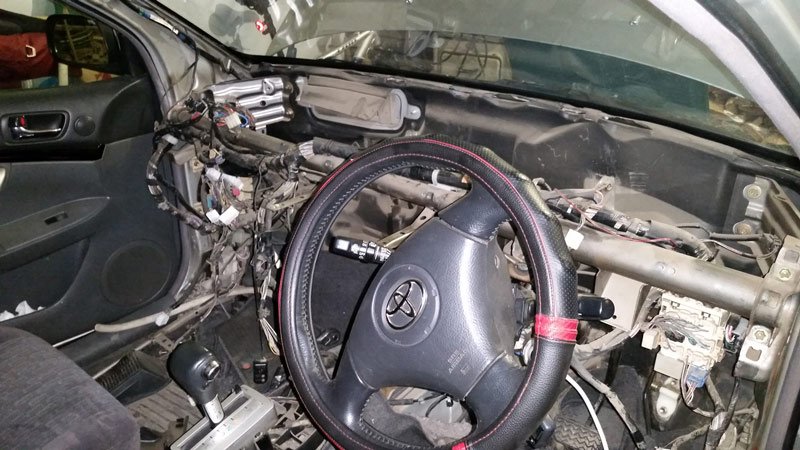 Как отремонтировать и заменить радиатор отопителя Toyota Allion
